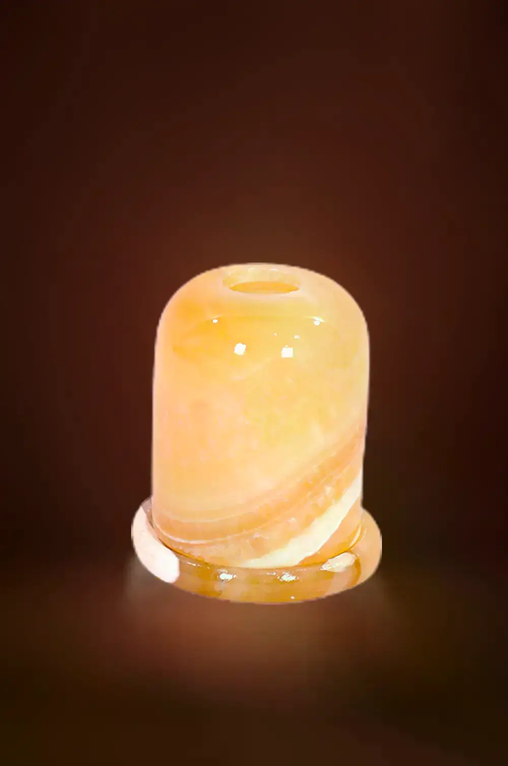 Natural alabaster stone handmade two pieces candle holder